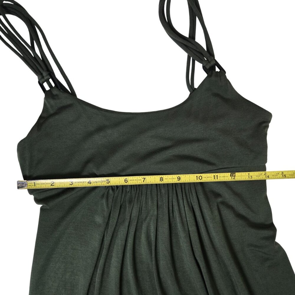 Robin Piccone 3 Swim Pieces Women M Olive Green & Cream Ikat Comfy Flattering - Picture 14 of 15